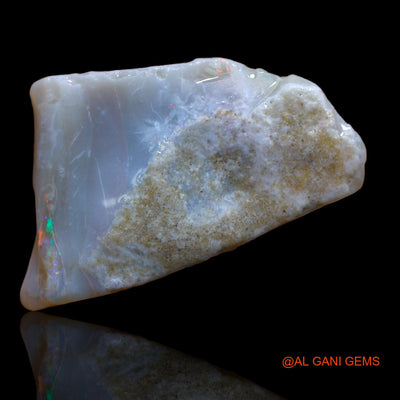 45.75 Cts Natural Australian Fire Opal Loose Gemstone Fancy Rough 38x22x10 mm RA-572