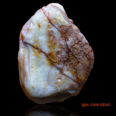 Natural Fire Opal Gemstone 61.10 Cts Loose Fancy Rough From Australia 37x27x12 mm RA-574