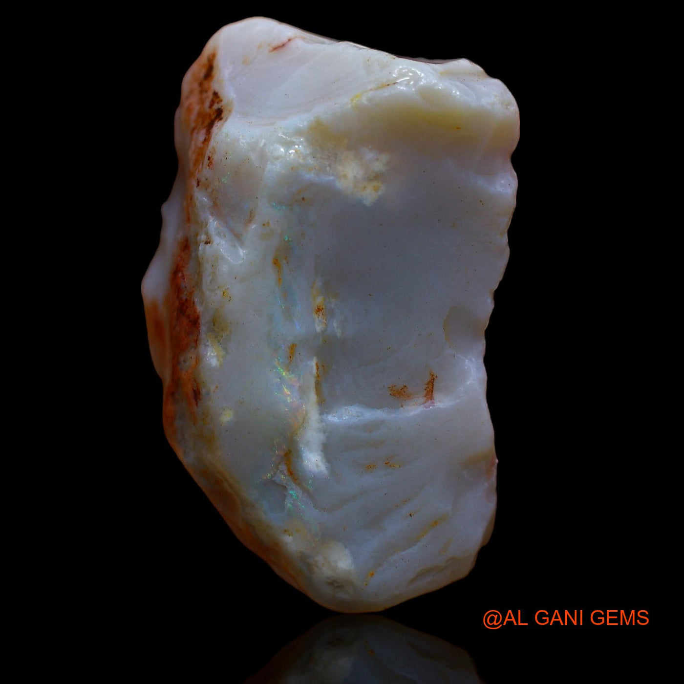 60.70 Cts Natural Australian Fire Opal Fancy Rough Loose Gemstone For Jewelry 35x24x15 mm RA-575