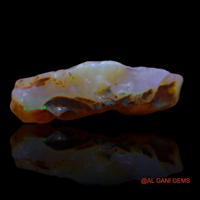 49.10 Cts Natural Australian Fire Opal Fancy Rough Loose Gemstone For Jewelry 37x28x8 mm RA-576