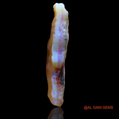 Natural Untreated Fire Opal Loose Gemstone Fancy Rough From Australia 49.75 Cts 40x29x6 mm RA-577