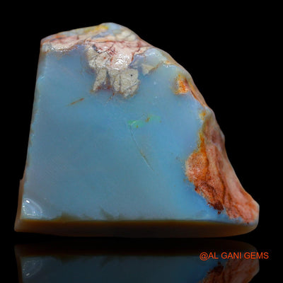 Natural Untreated Fire Opal Loose Gemstone Fancy Rough From Australia 67.80 Cts 31x26x13 mm RA-578