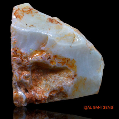 Natural Untreated Fire Opal Loose Gemstone Fancy Rough From Australia 67.80 Cts 31x26x13 mm RA-578