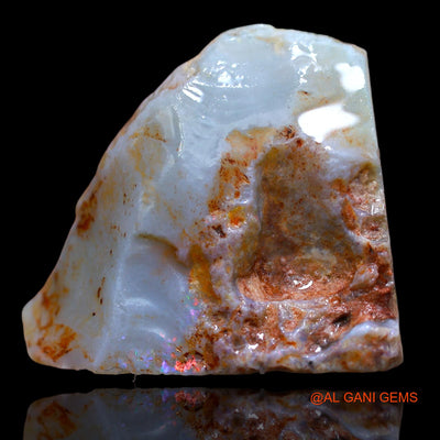 Natural Untreated Fire Opal Loose Gemstone Fancy Rough From Australia 67.80 Cts 31x26x13 mm RA-578