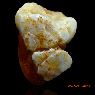 Natural Untreated Fire Opal Loose Gemstone Fancy Rough From Australia 55.60 Cts 36x27x12 mm RA-579