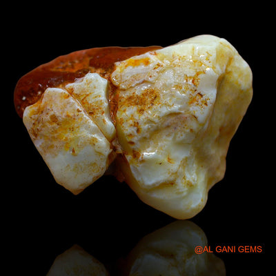 Natural Untreated Fire Opal Loose Gemstone Fancy Rough From Australia 55.60 Cts 36x27x12 mm RA-579