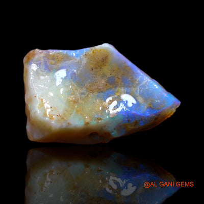 Natural Untreated Fire Opal Loose Gemstone Fancy Rough From Australia 16.75 Cts 25x17x11 mm RA-57