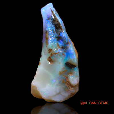 Natural Untreated Fire Opal Loose Gemstone Fancy Rough From Australia 16.75 Cts 25x17x11 mm RA-57