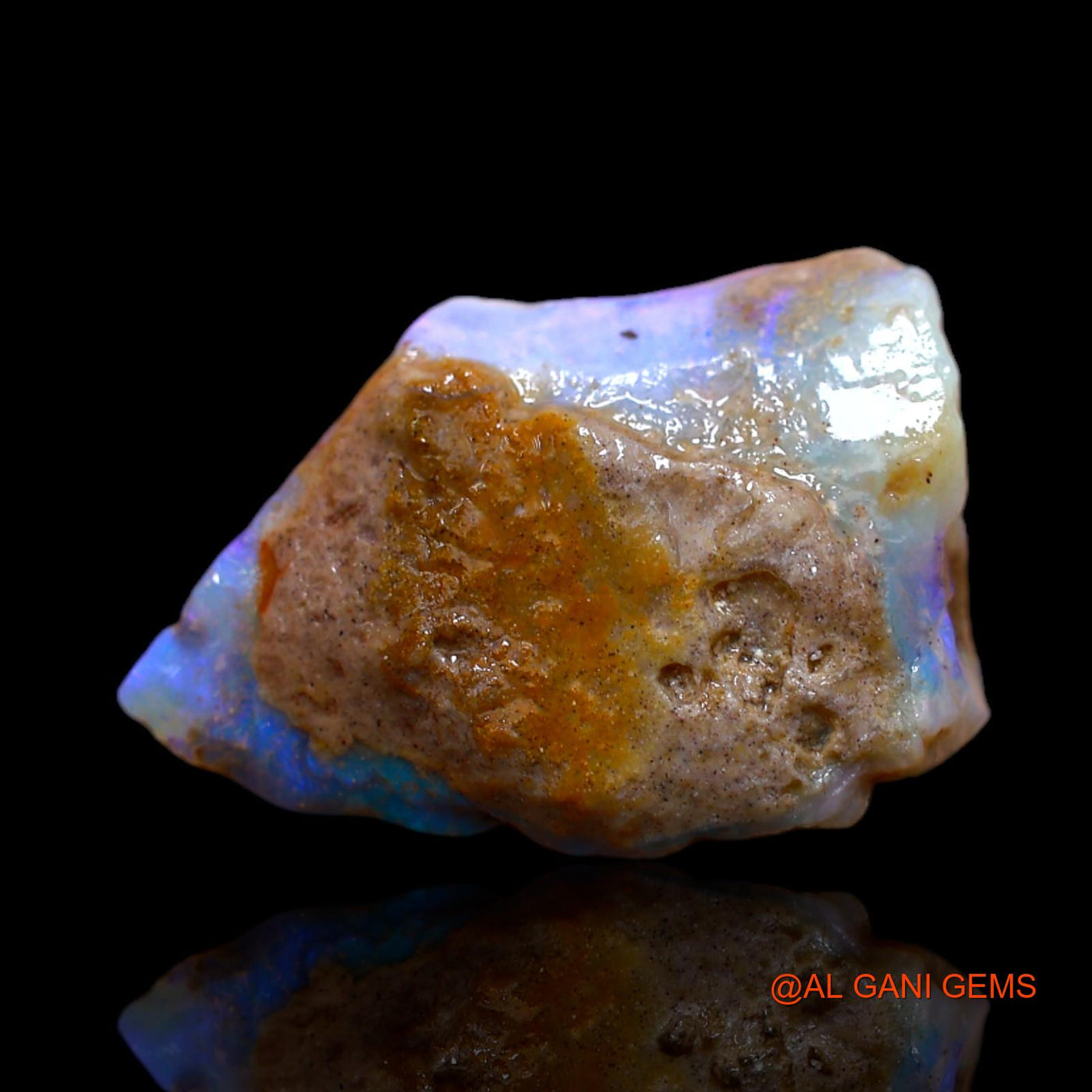 Natural Untreated Fire Opal Loose Gemstone Fancy Rough From Australia 16.75 Cts 25x17x11 mm RA-57