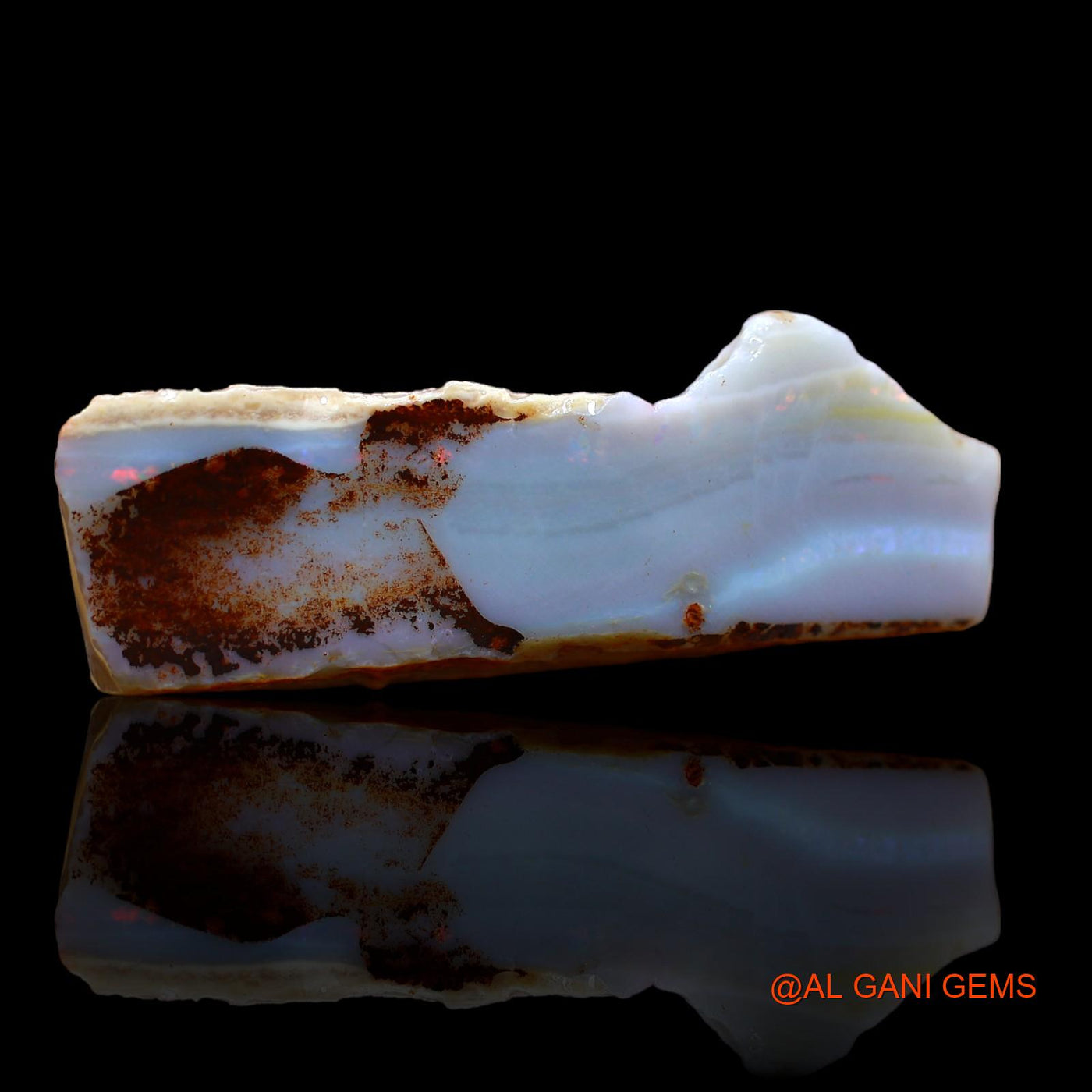 69.25 Cts Unheated Australian Fire Opal Loose Gemstone Fancy Rough Natural 40x28x11 mm RA-580