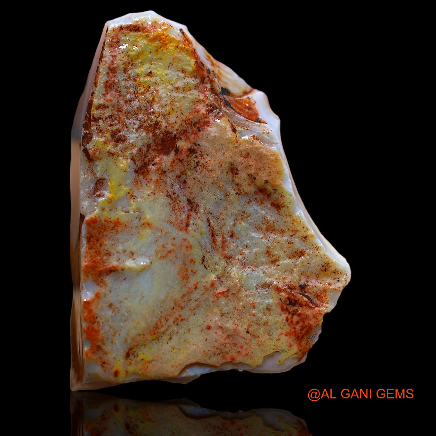 69.25 Cts Unheated Australian Fire Opal Loose Gemstone Fancy Rough Natural 40x28x11 mm RA-580