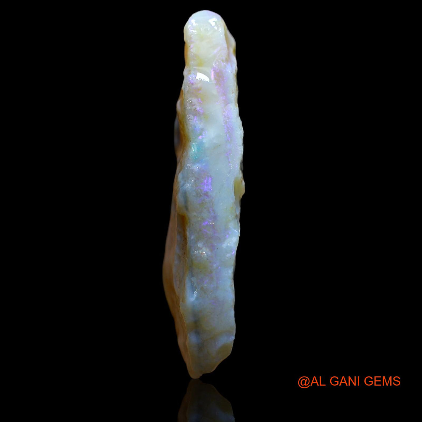 46.15 Cts Natural Australian Fire Opal Loose Gemstone Fancy Rough 37x28x8 mm RA-581