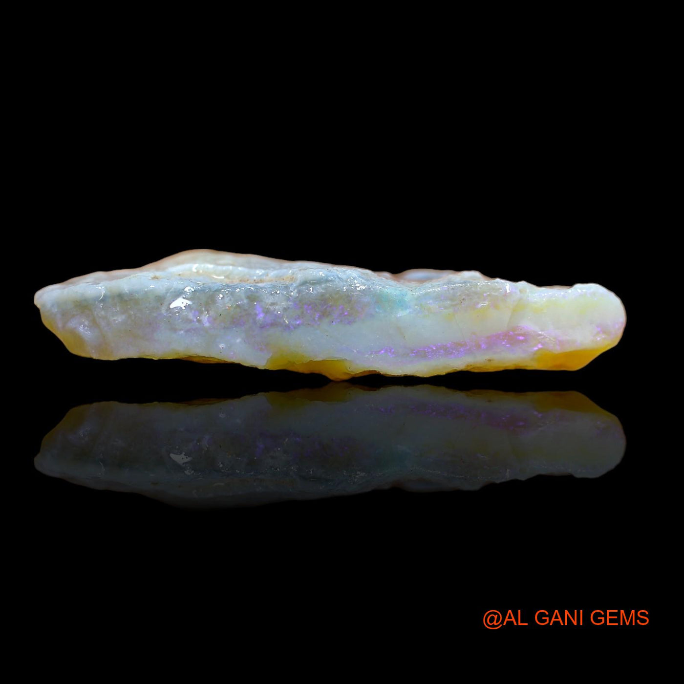 46.15 Cts Natural Australian Fire Opal Loose Gemstone Fancy Rough 37x28x8 mm RA-581