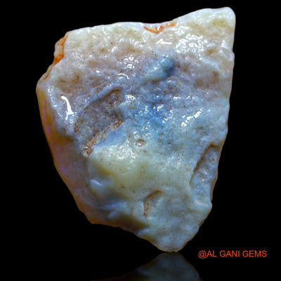 46.15 Cts Natural Australian Fire Opal Loose Gemstone Fancy Rough 37x28x8 mm RA-581