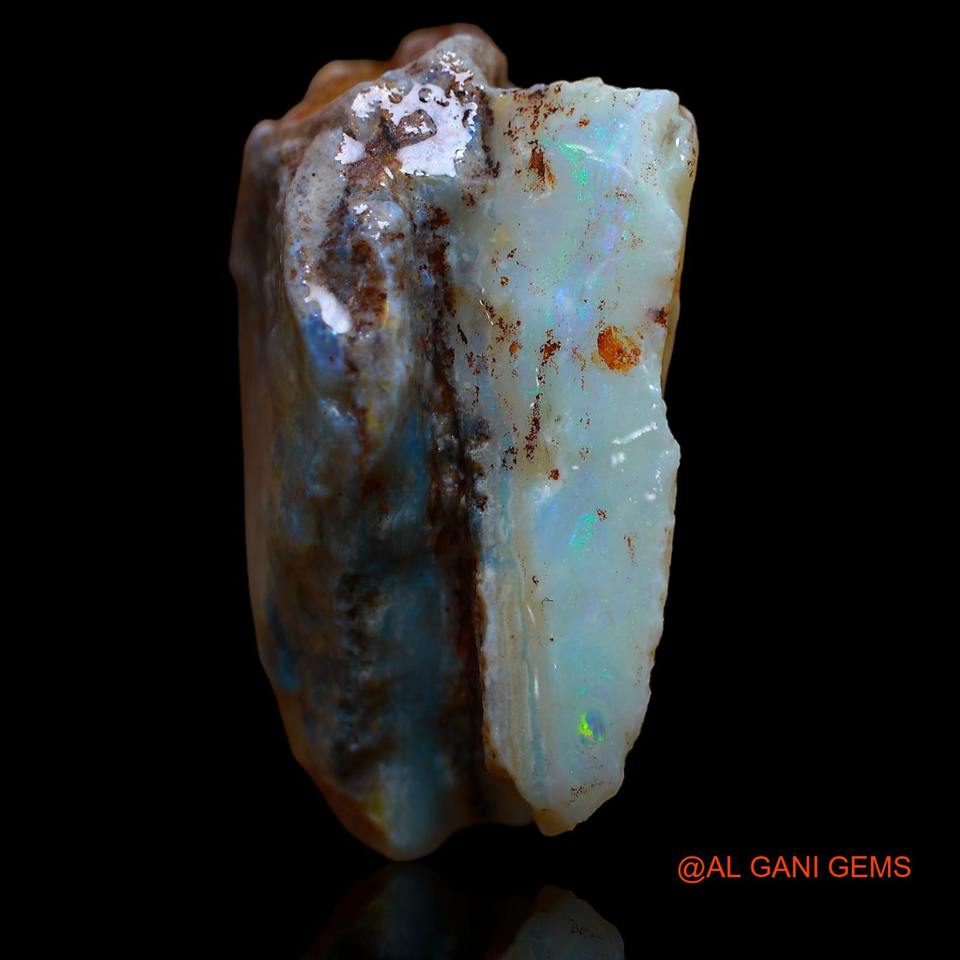 89.25 Cts Unheated Australian Fire Opal Loose Gemstone Fancy Rough Natural 36x22x16 mm RA-582