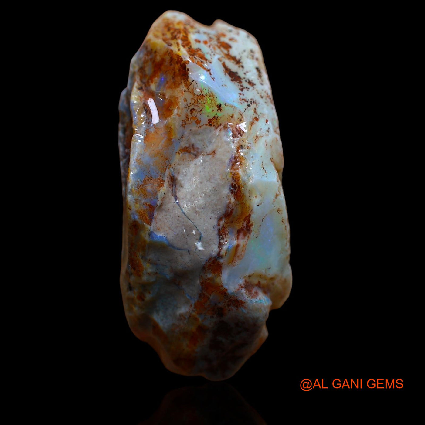 89.25 Cts Unheated Australian Fire Opal Loose Gemstone Fancy Rough Natural 36x22x16 mm RA-582