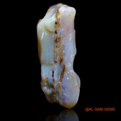 Natural Untreated Fire Opal Loose Gemstone Fancy Rough From Australia 75.65 Cts 34x29x11 mm RA-588