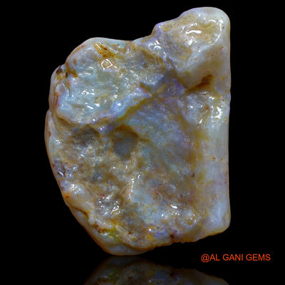 Natural Untreated Fire Opal Loose Gemstone Fancy Rough From Australia 75.65 Cts 34x29x11 mm RA-588