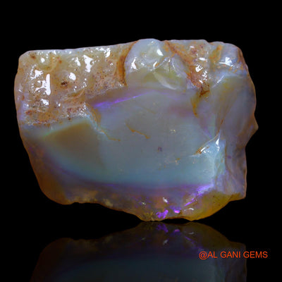 112.00 Cts Natural Australian Fire Opal Loose Gemstone Fancy Rough 43x32x13 mm RA-591