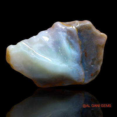 65.25 Cts Natural Australian Fire Opal Loose Gemstone Fancy Rough 48x30x10 mm RA-597
