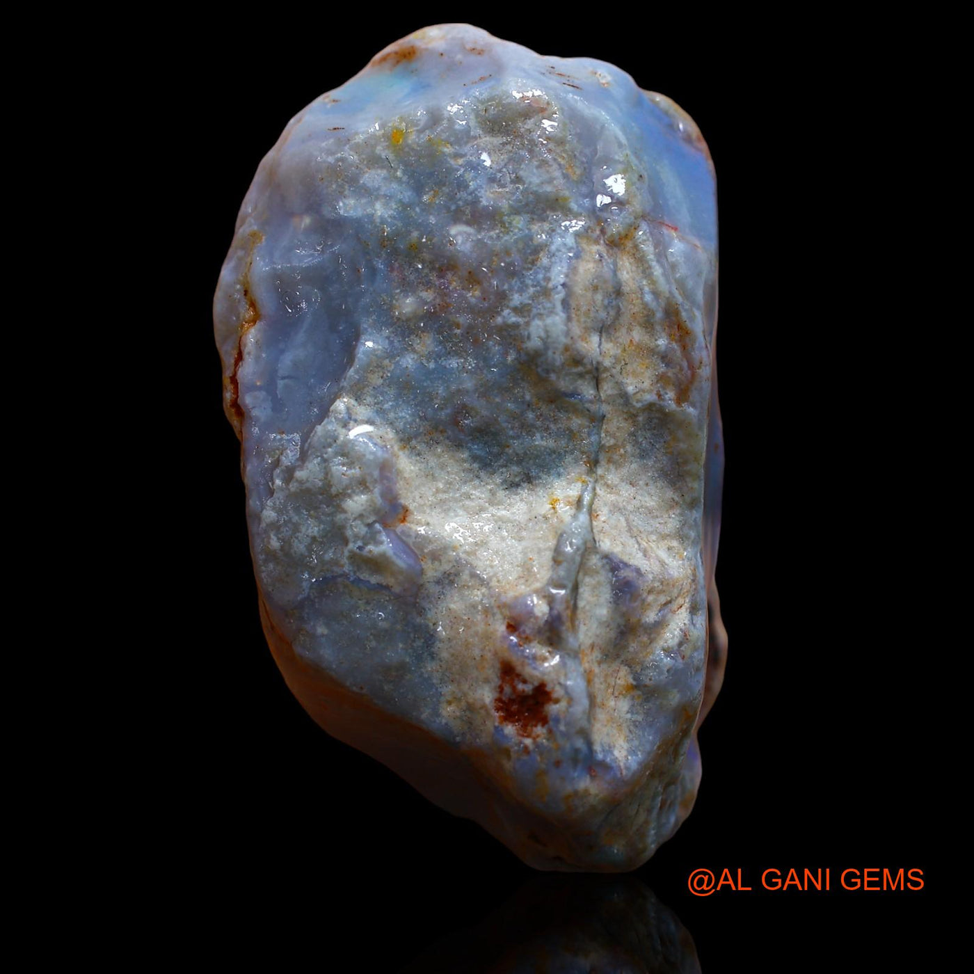 Natural Fire Opal Gemstone 152.85 Cts Loose Fancy Rough From Australia 52x31x19 mm RA-598