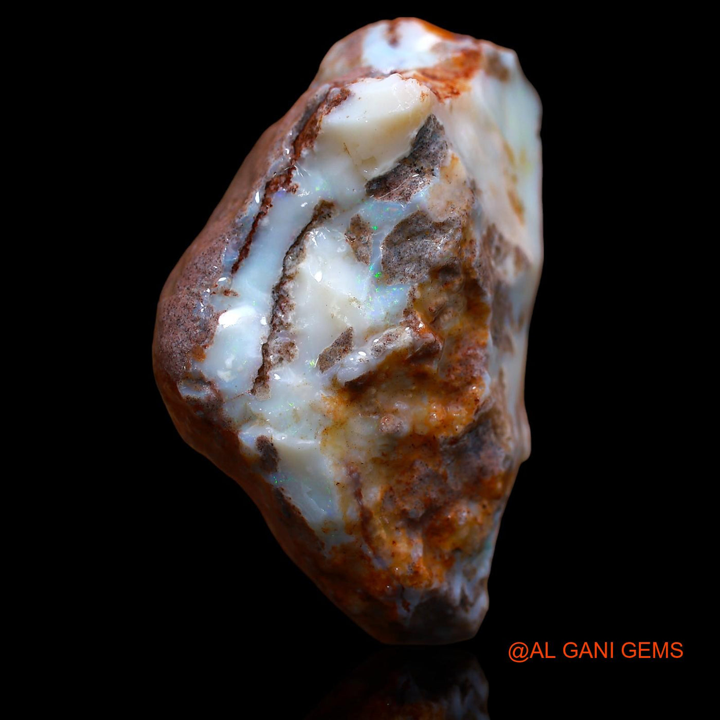 169.75 Cts Natural Australian Fire Opal Loose Gemstone Fancy Rough 50x33x26 mm RA-599