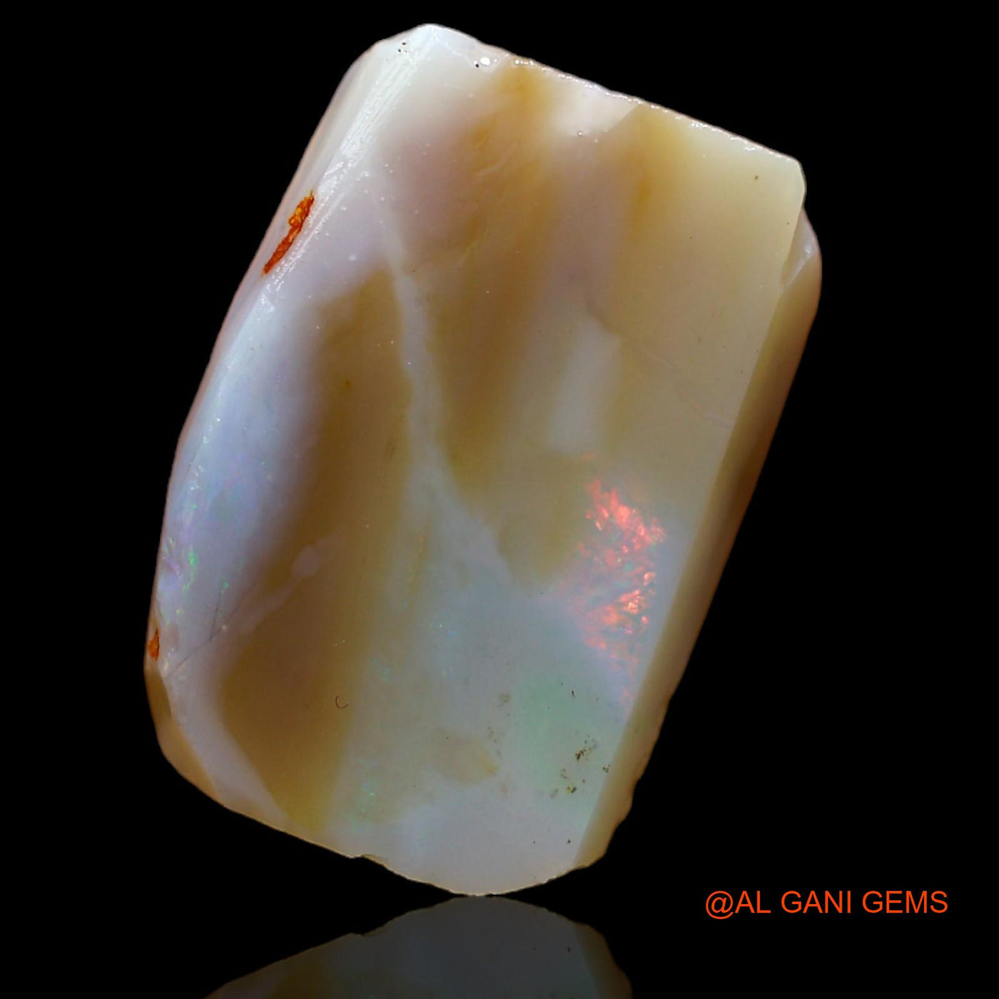 13.60 Cts Natural Australian Fire Opal Loose Gemstone Fancy Rough 20x14x5 mm RA-59