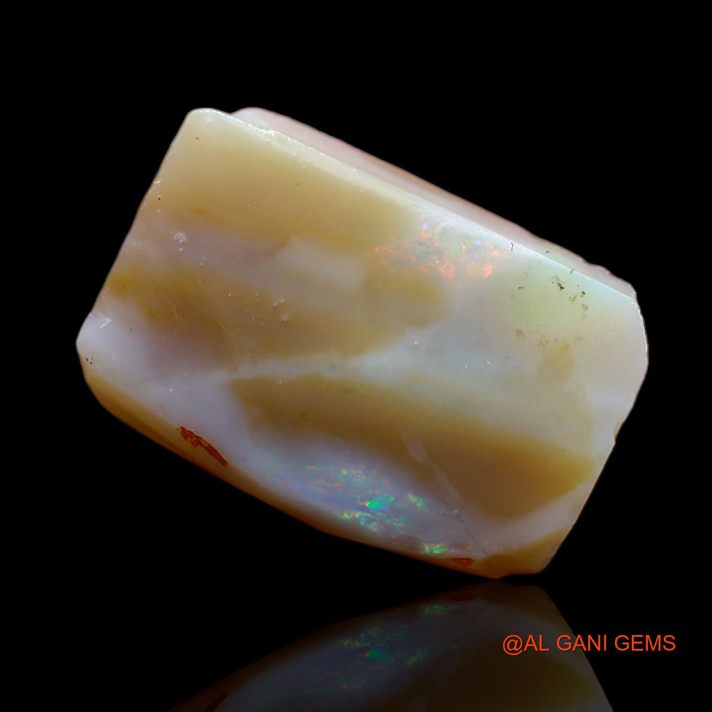 13.60 Cts Natural Australian Fire Opal Loose Gemstone Fancy Rough 20x14x5 mm RA-59