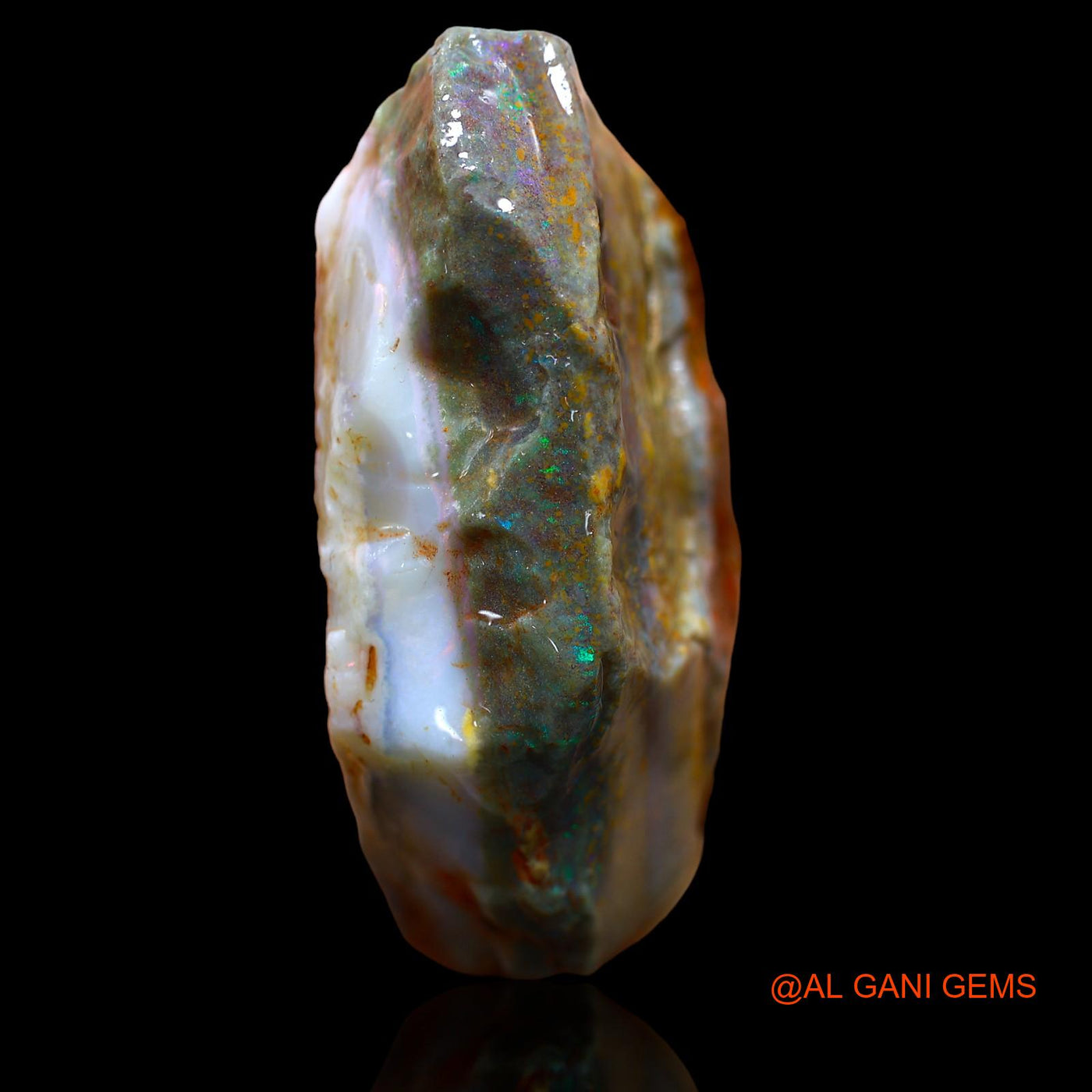 226.55 Cts Natural Australian Fire Opal Loose Gemstone Fancy Rough 55x33x22 mm RA-600