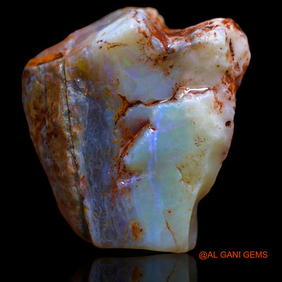 147.90 Cts Natural Australian Fire Opal Loose Gemstone Fancy Rough 40x36x22 mm RA-612