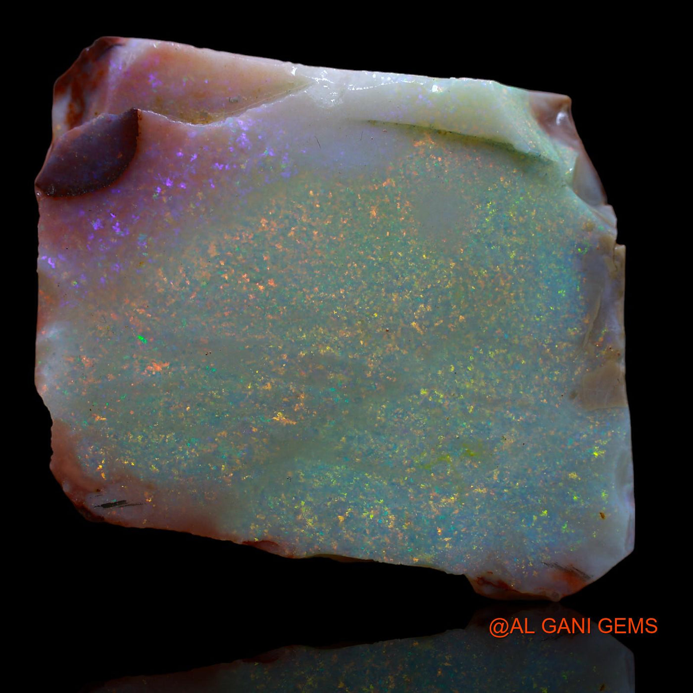 Natural Untreated Fire Opal Loose Gemstone Fancy Rough From Australia 186.15 Cts 44x37x14 mm RA-616