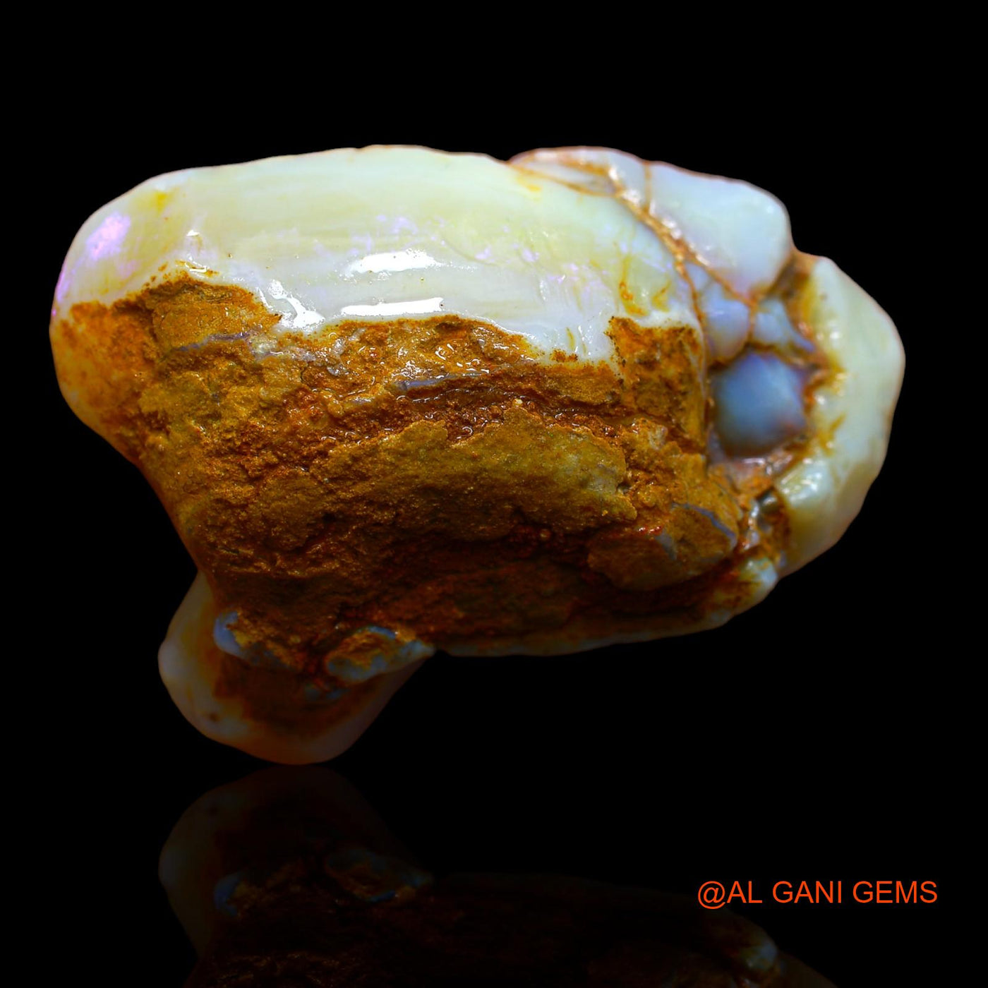 Natural Untreated Fire Opal Loose Gemstone Fancy Rough From Australia 236.55 Cts 57x41x26 mm RA-619