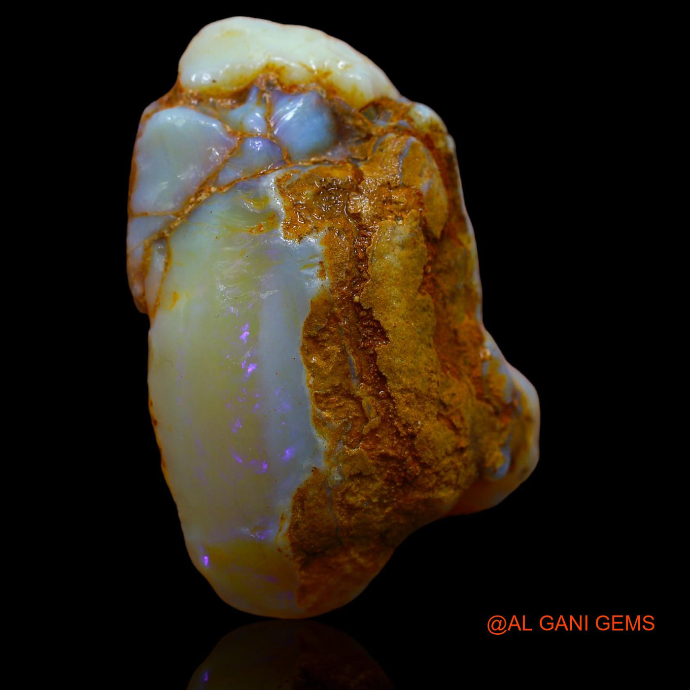 Natural Untreated Fire Opal Loose Gemstone Fancy Rough From Australia 236.55 Cts 57x41x26 mm RA-619