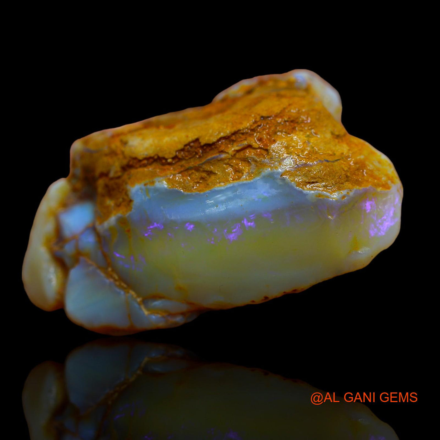 Natural Untreated Fire Opal Loose Gemstone Fancy Rough From Australia 236.55 Cts 57x41x26 mm RA-619