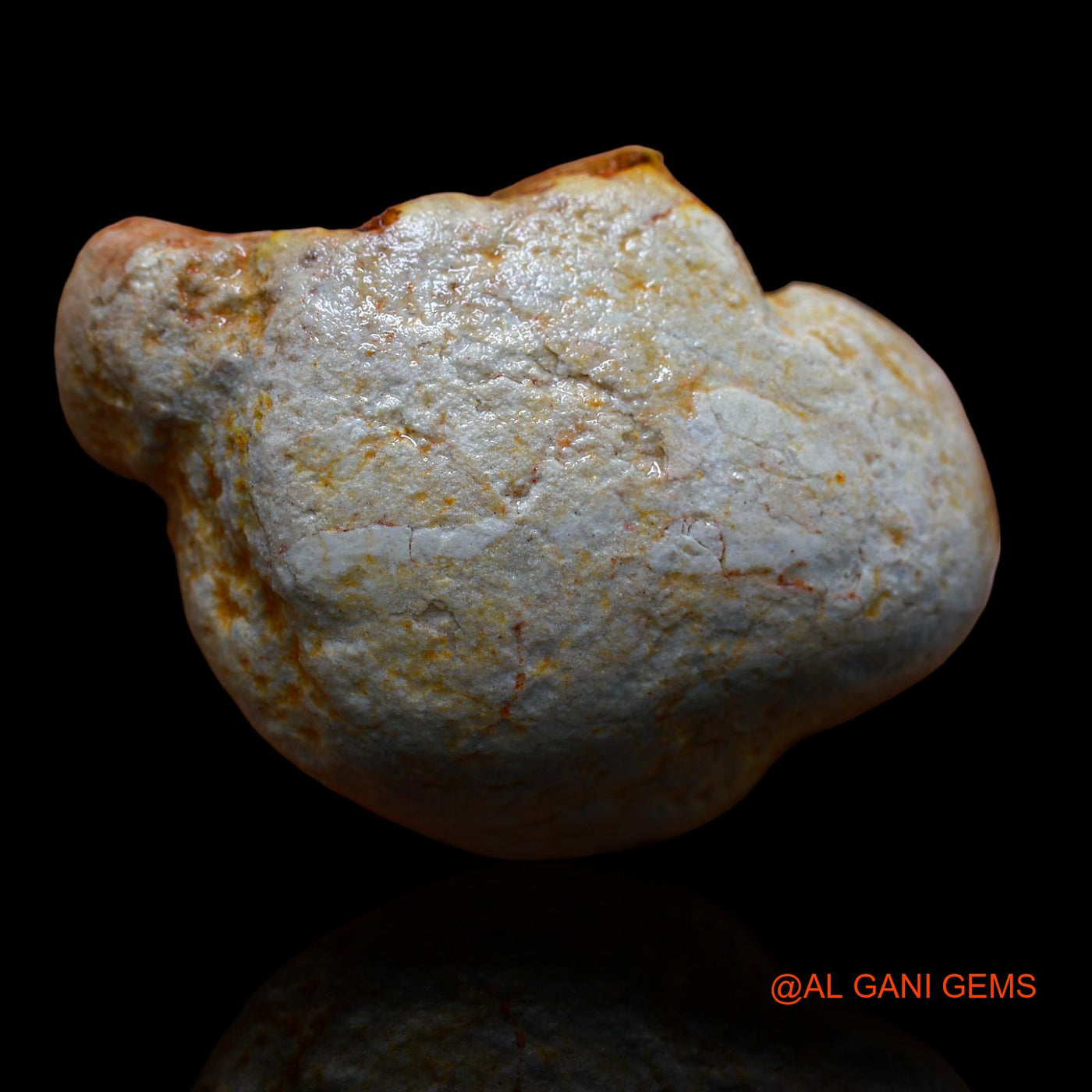 Natural Fire Opal Gemstone 314.00 Cts Loose Fancy Rough From Australia 62x46x25 mm RA-621
