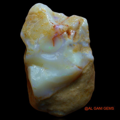191.70 Cts Natural Australian Fire Opal Fancy Rough Loose Gemstone For Jewelry 51x30x25 mm RA-640