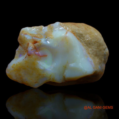 191.70 Cts Natural Australian Fire Opal Fancy Rough Loose Gemstone For Jewelry 51x30x25 mm RA-640