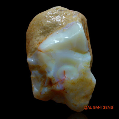 191.70 Cts Natural Australian Fire Opal Fancy Rough Loose Gemstone For Jewelry 51x30x25 mm RA-640