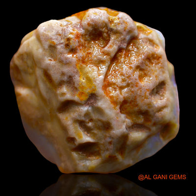 131.65 Cts Natural Australian Fire Opal Loose Gemstone Fancy Rough 37x36x16 mm RA-643