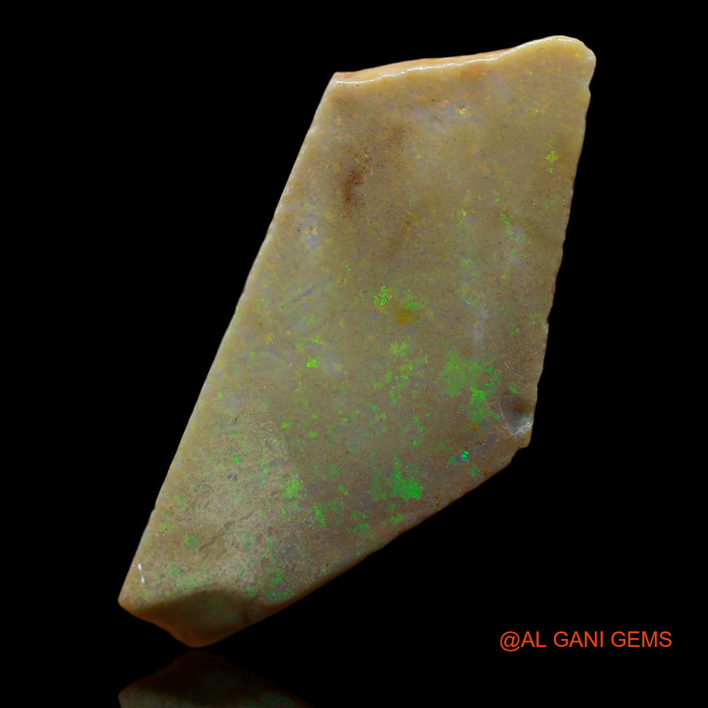 Natural Untreated Fire Opal Loose Gemstone Fancy Rough From Australia 86.50 Cts 59x26x8 mm RA-645