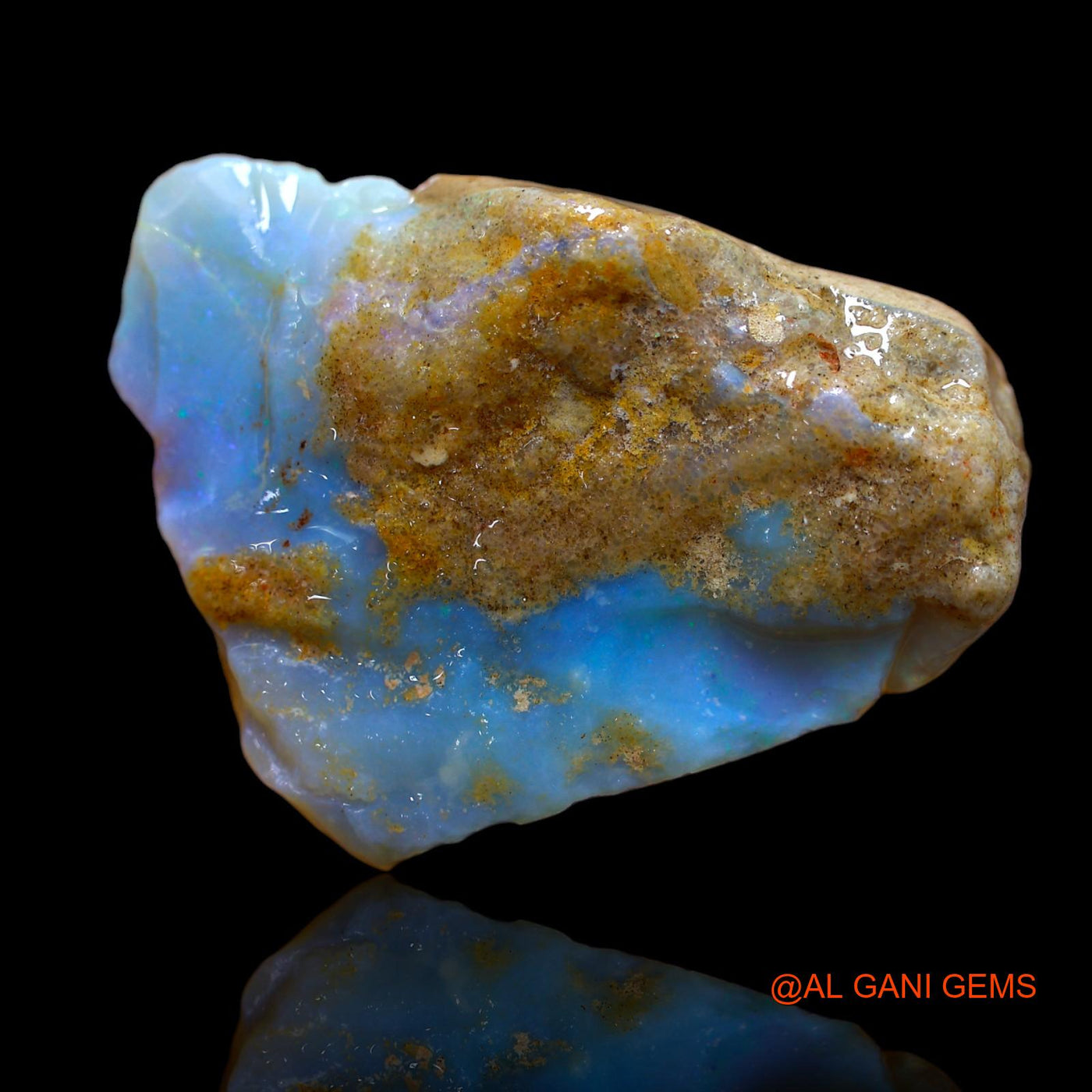 Natural Untreated Fire Opal Loose Gemstone Fancy Rough From Australia 98.15 Cts 41x32x14 mm RA-651