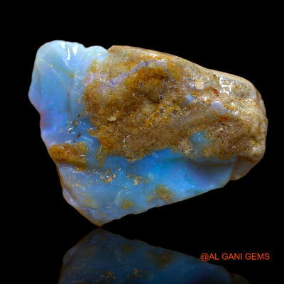 Natural Untreated Fire Opal Loose Gemstone Fancy Rough From Australia 98.15 Cts 41x32x14 mm RA-651