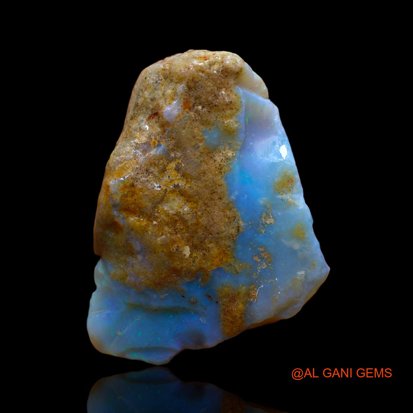 Natural Untreated Fire Opal Loose Gemstone Fancy Rough From Australia 98.15 Cts 41x32x14 mm RA-651