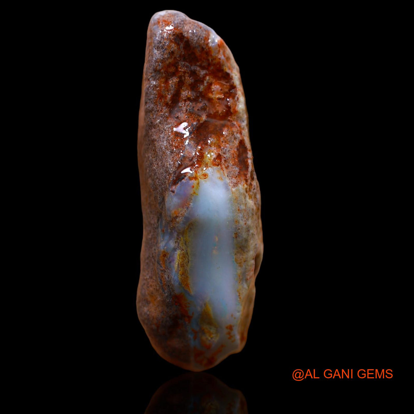 100.75 Cts Natural Australian Fire Opal Loose Gemstone Fancy Rough 40x36x14 mm RA-652