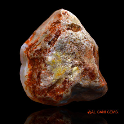 100.75 Cts Natural Australian Fire Opal Loose Gemstone Fancy Rough 40x36x14 mm RA-652