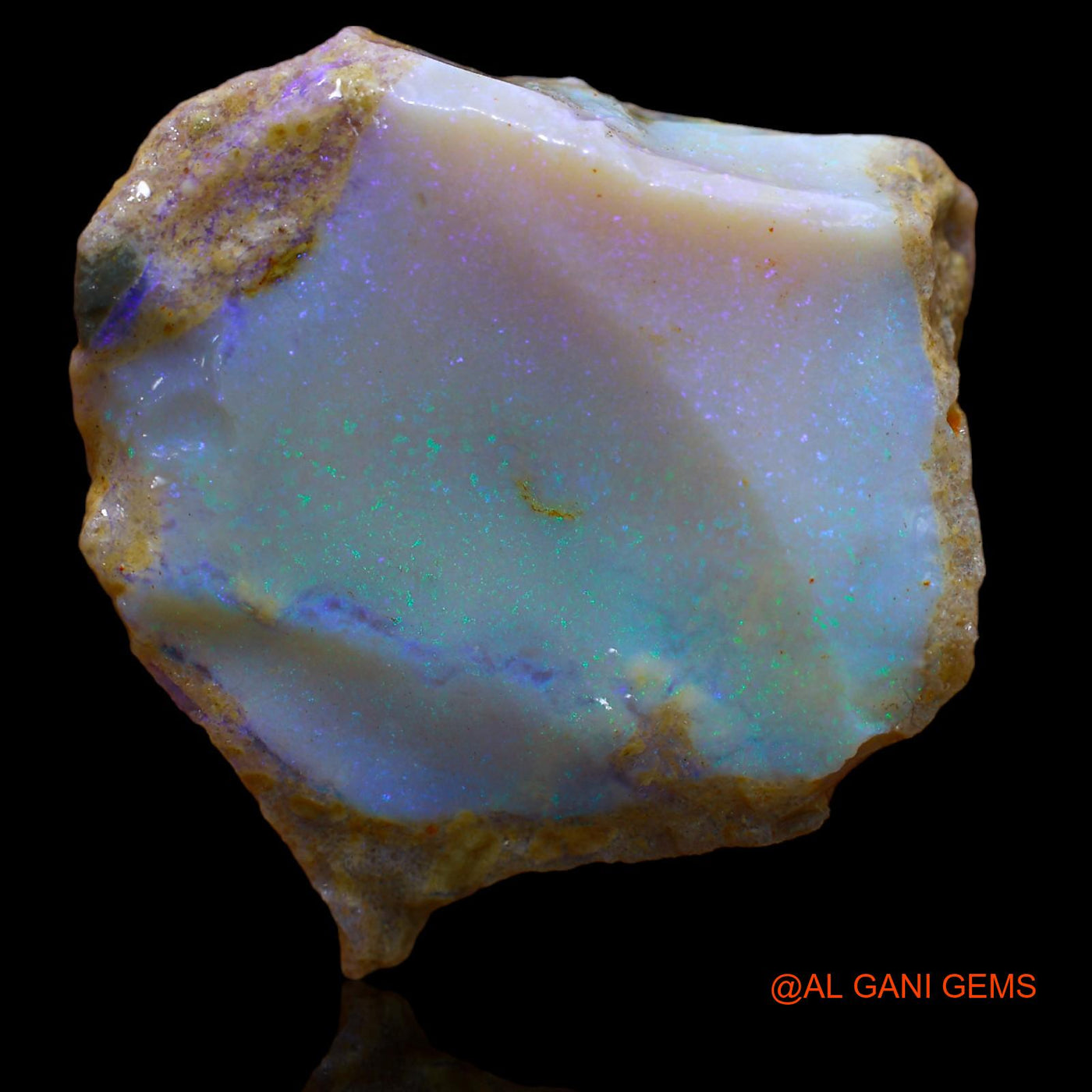 Natural Untreated Fire Opal Loose Gemstone Fancy Rough From Australia 85.25 Cts 36x33x12 mm RA-654