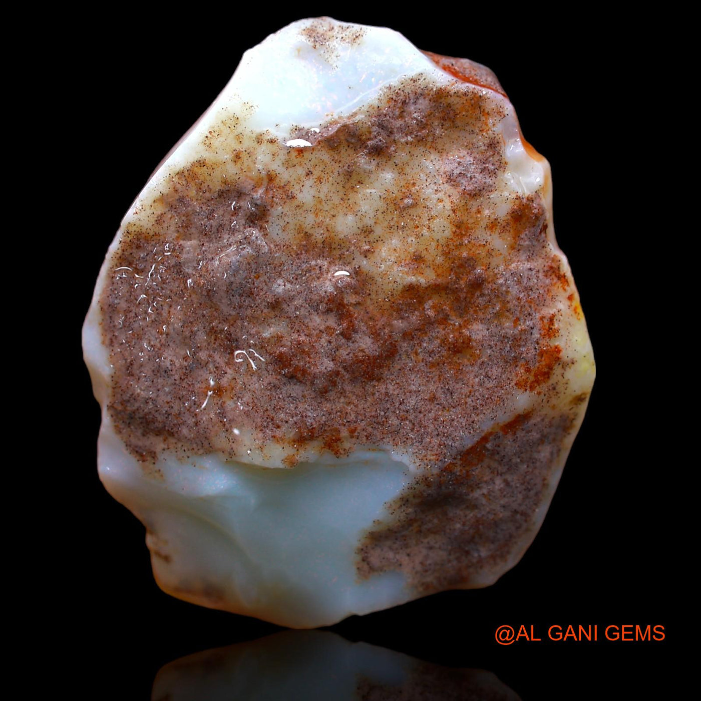 77.85 Cts Natural Australian Fire Opal Loose Gemstone Fancy Rough 40x33x10 mm RA-655