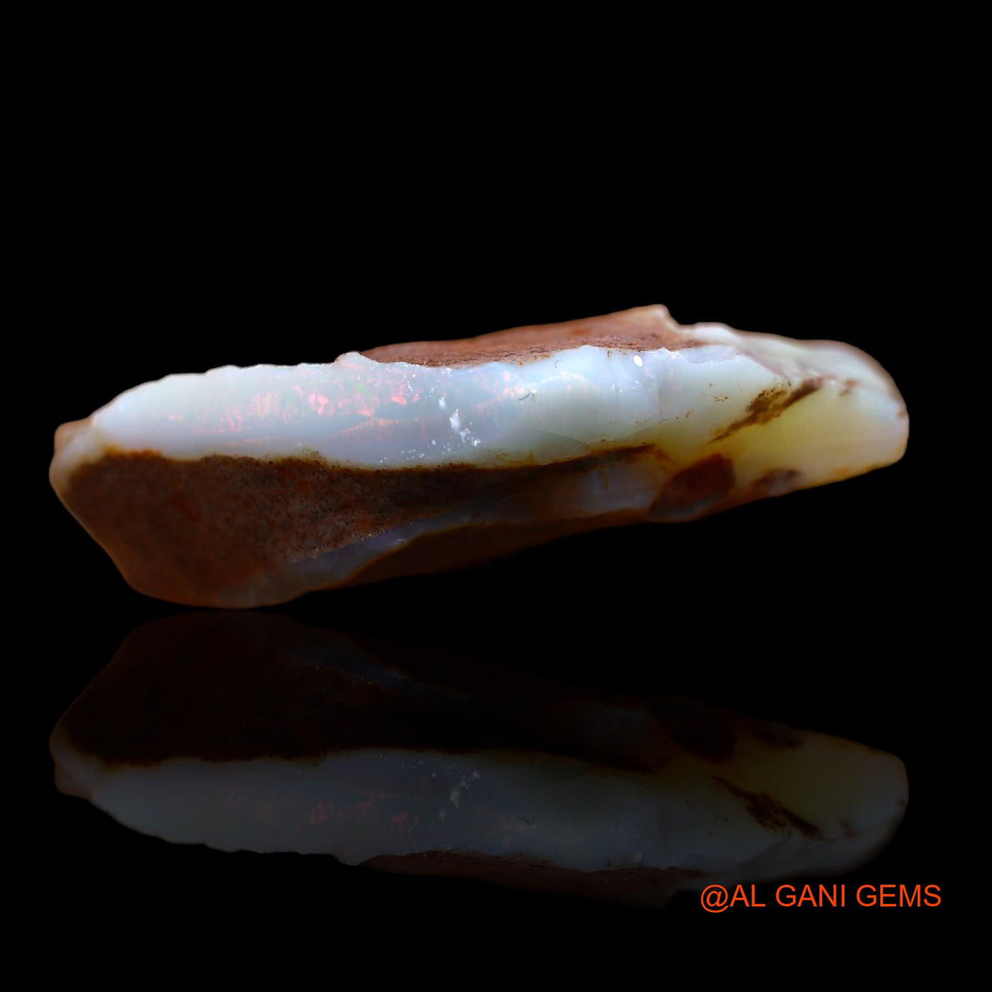 77.85 Cts Natural Australian Fire Opal Loose Gemstone Fancy Rough 40x33x10 mm RA-655