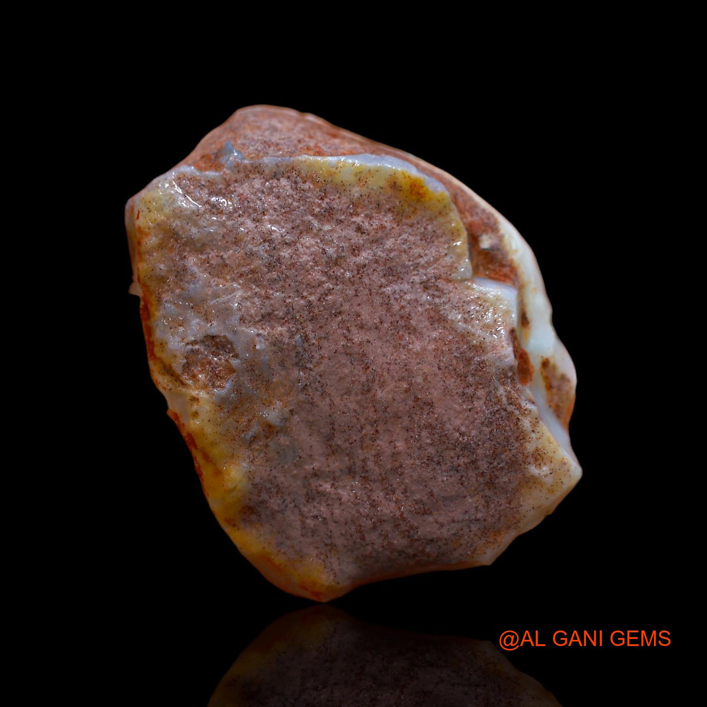 77.85 Cts Natural Australian Fire Opal Loose Gemstone Fancy Rough 40x33x10 mm RA-655