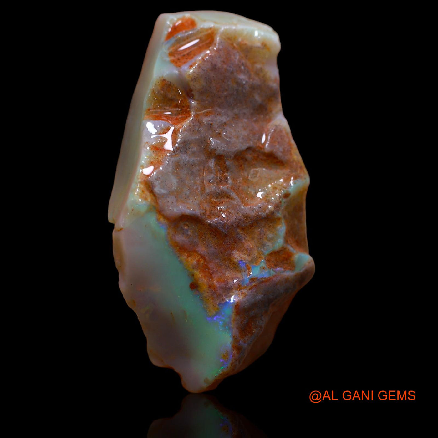 71.80 Cts Unheated Australian Fire Opal Loose Gemstone Fancy Rough Natural 46x24x12 mm RA-656